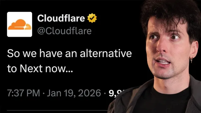Cloudflare takes on Next.js thumbnail