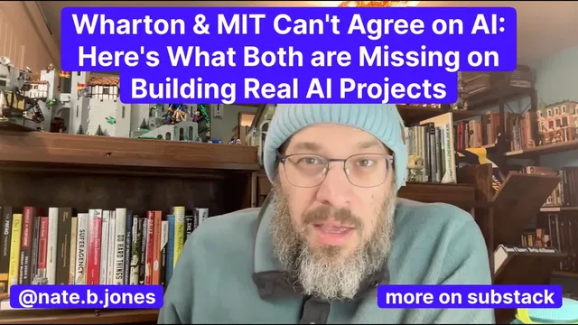 Wharton & MIT Can't Agree on AI: Here's What Both are Missing on Building Real AI Projects thumbnail