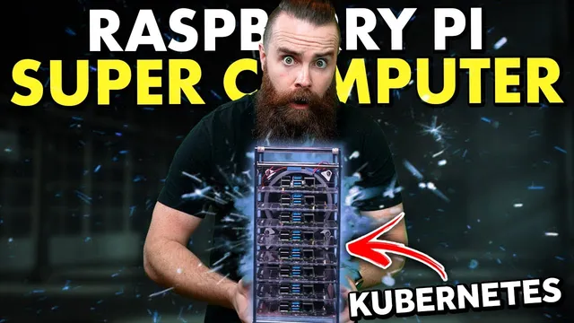 i built a Raspberry Pi SUPER COMPUTER!! // ft. Kubernetes (k3s cluster w/ Rancher) thumbnail