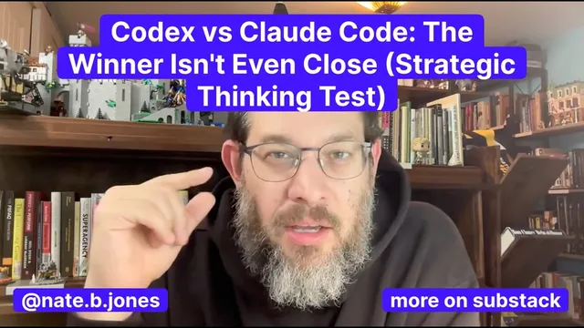 Codex vs Claude Code: The Winner Isn't Even Close (Strategic Thinking Test) thumbnail