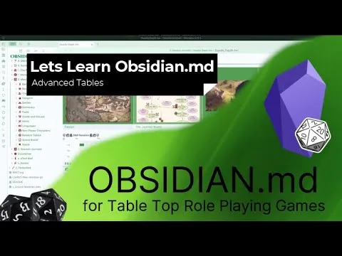 Obsidian - Working With Tables thumbnail