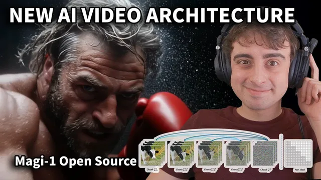 Open Source AI Video BEAST! Magi -1 Autoregressive AI Video Gen thumbnail