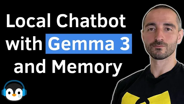 Build 100% Local Chatbot with Gemma 3, Ollama and LangChain | AI Assistant with Memory and Tool Use thumbnail