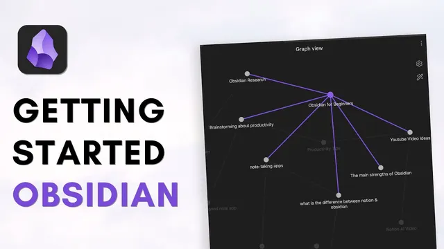 Get started with obsidian? (Quick guide + easy tutorial for beginners) thumbnail