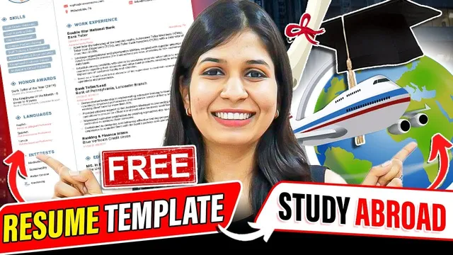 How to write Resume/CV for studying abroad | With FREE template thumbnail