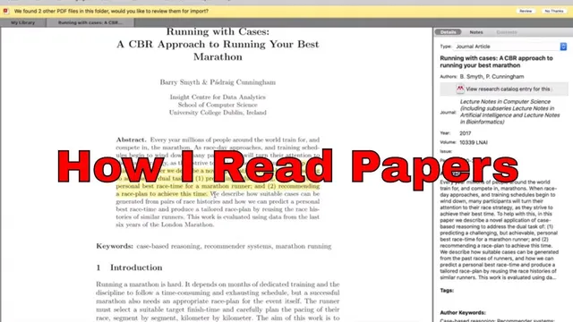 How to read a research paper | search for and read papers with me | phd student advice thumbnail