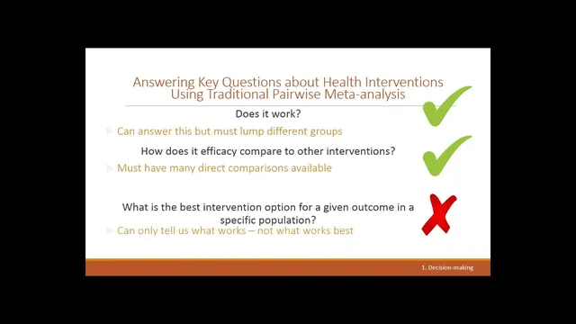 A Beginners Guide to Network Meta Analysis - Dr Chris Noone thumbnail