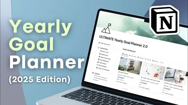 Ultimate Yearly Goal Planner for 2025! | Full Guide & Notion Template Tour thumbnail