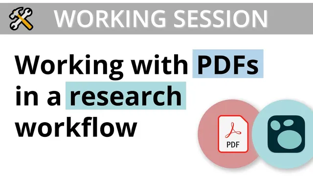 Using Logseq PDF annotation and building a research workflow thumbnail