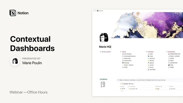 Notion Office Hours: Contextual Dashboards 🧭 thumbnail
