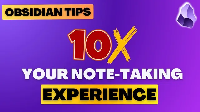 15 Tips to Level Up Your Obsidian Workflow thumbnail