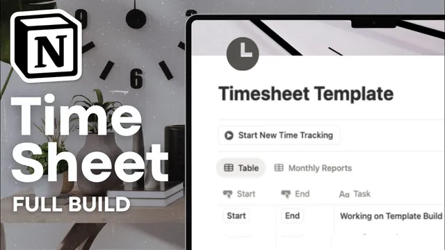 Build a Time Sheet Template in Notion | Full Step-by-Step Tutorial thumbnail