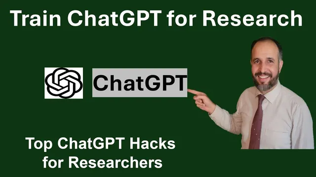 Train ChatGPT to Think Like a Researcher | Top ChatGPT Hacks Every Researcher Must Know! thumbnail