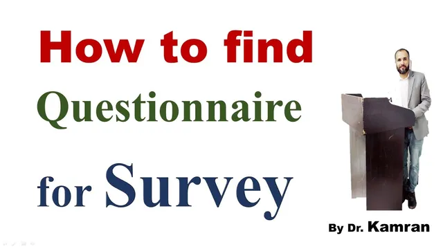 How to find questionnaire for a thesis or article thumbnail