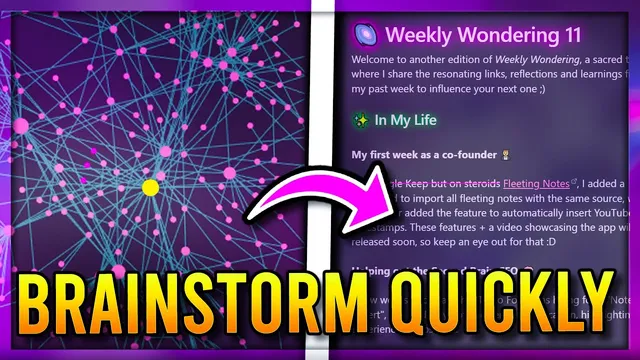 How I Easily Brainstorm 🧠 and Write 📝 using Obsidian MD thumbnail