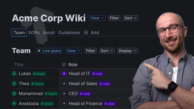 Team Knowledge Base in Tana thumbnail