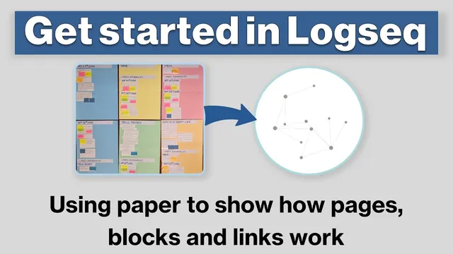 Logseq Tutorial: How To Get Started - Using Paper to Show How Pages, Blocks & Links Work thumbnail