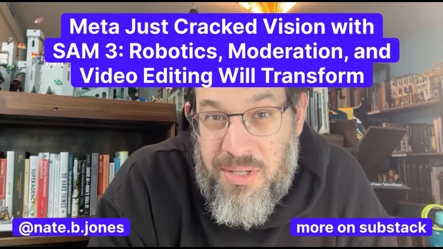 Meta Just Cracked Vision with SAM 3: Robotics, Moderation, and Video Editing Will Transform thumbnail