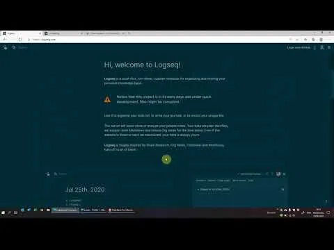 Logseq - A Roam Research Alternative for Notes / PKM / To Do / Journal thumbnail