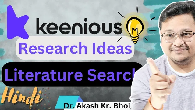 Keenious: Find Relevant Literature with Free AI || Get Research Ideas & Explore Further | Hindi 2024 thumbnail