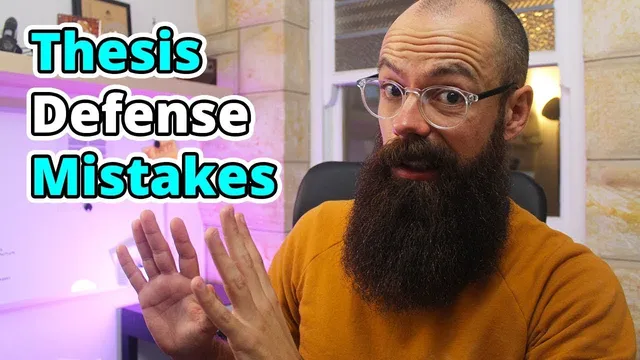 10 mistakes to avoid when defending your thesis [I've seen these the most!] thumbnail
