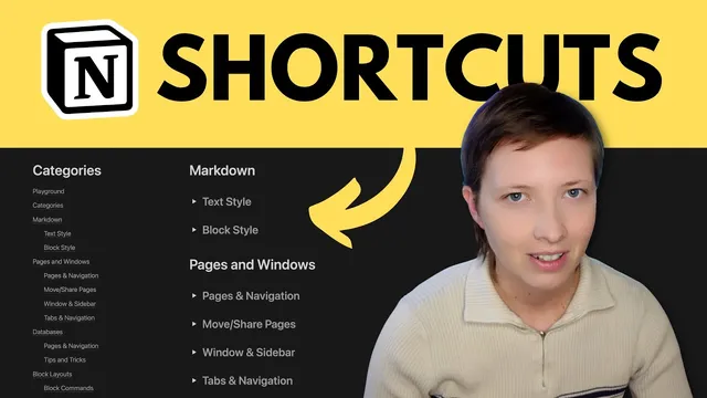 Notion Shortcuts: Use the Keyboard to Maximize Productivity thumbnail