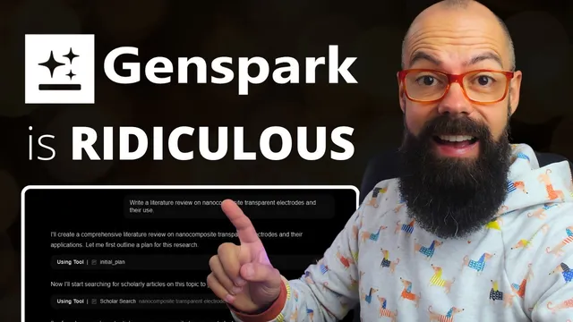WARNING: Your PhD Might Get DRASTICALLY Easier With This AI (Genspark Demo: Auto Drafts & Slides) thumbnail