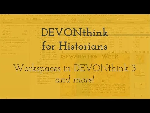 Workspaces in DEVONthink 3 and more! thumbnail