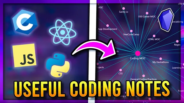 How I Learn to Code for School and Work using Obsidian thumbnail