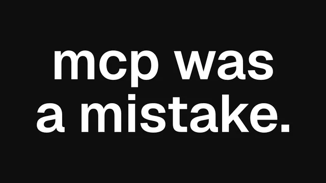 MCP is the wrong abstraction thumbnail