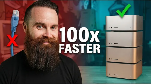 Ethernet is DEAD?? Mac Studio is 100x FASTER!! thumbnail