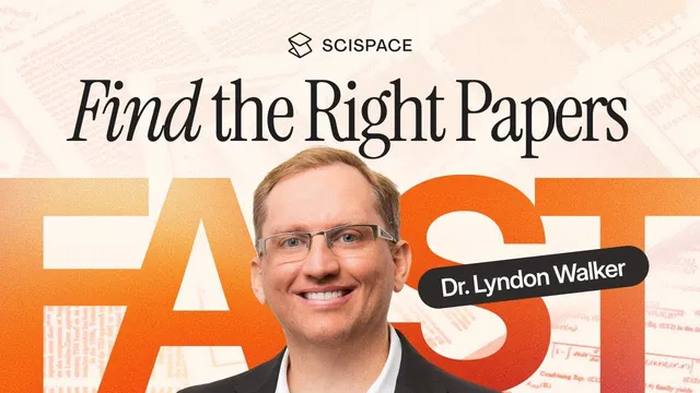 SciSpace Workshop: Discover Research Papers Faster with SciSpace | By Dr. Lyndon Walker thumbnail