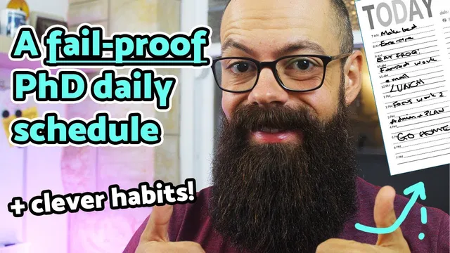 The PERFECT PhD daily schedule and clever habits! thumbnail