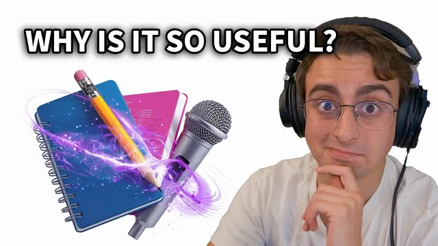 I'm OBSESSED with this free Notetaking/Podcast AI Generator thumbnail