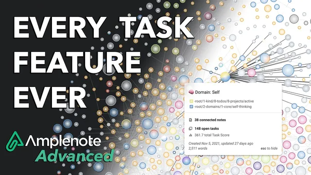 Every task feature in Amplenote from beginner to power user thumbnail