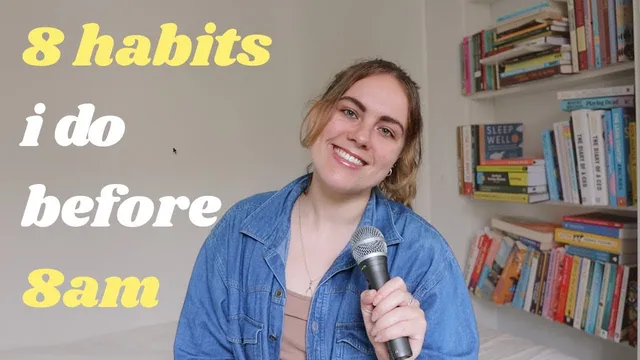 8 EASY morning habits to be productive all day thumbnail