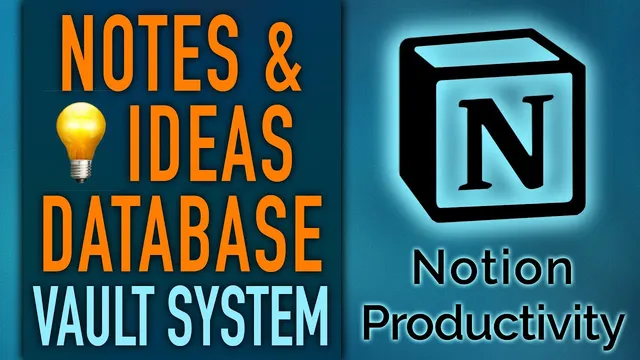 Notes & Ideas Vault 📝💡 Notion Database thumbnail
