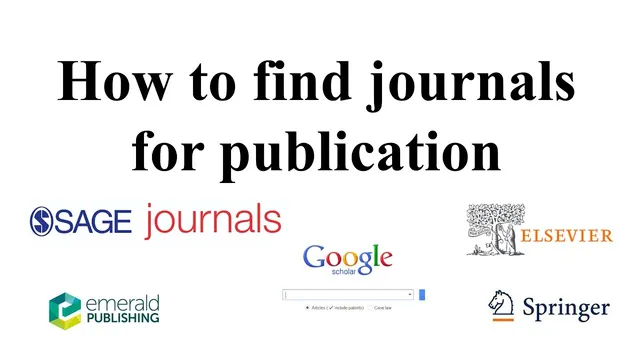 How to find journals for publication thumbnail