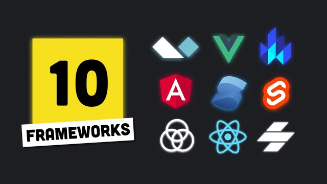I built the same app 10 times // Which JS Framework is best? thumbnail