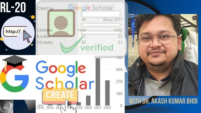 How to create Google Scholar Profile/ID? | Step-by-Step | eSupport for Research |2022|Dr. Akash Bhoi thumbnail