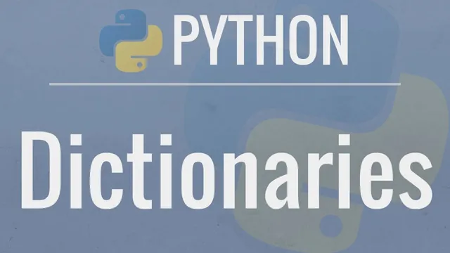 Python Tutorial for Beginners 5: Dictionaries - Working with Key-Value Pairs thumbnail