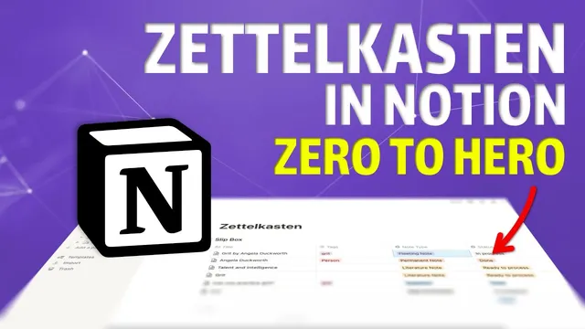 Master a Zettelkasten Note-Taking Workflow in Notion from Scratch thumbnail