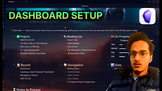Building a Custom Dashboard in Obsidian For Easy Organization thumbnail