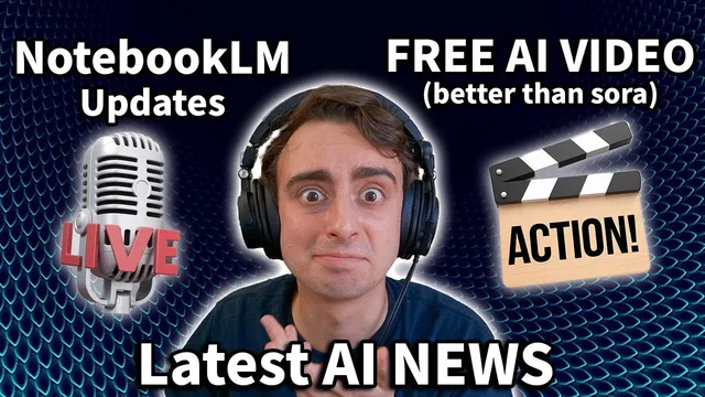 AI News Just Landed! - Free AI Video, NotebookLM Update, & Open AI Singularity thumbnail