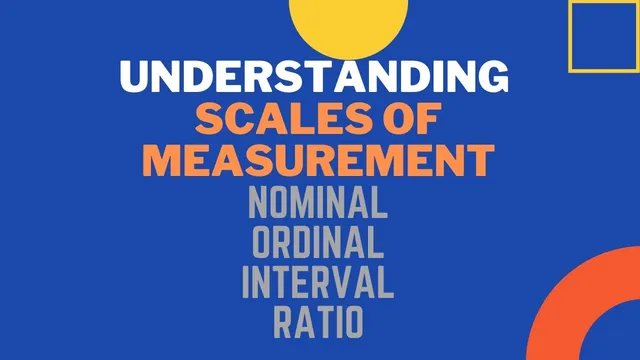 What are Different Scales of Measurement? Nominal, Ordinal, Interval, and Ratio Scale with Examples thumbnail
