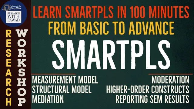 #SmartPLS Workshop - Basic and Advance use of SmartPLS3 (See Description for #SmartPLS4) thumbnail