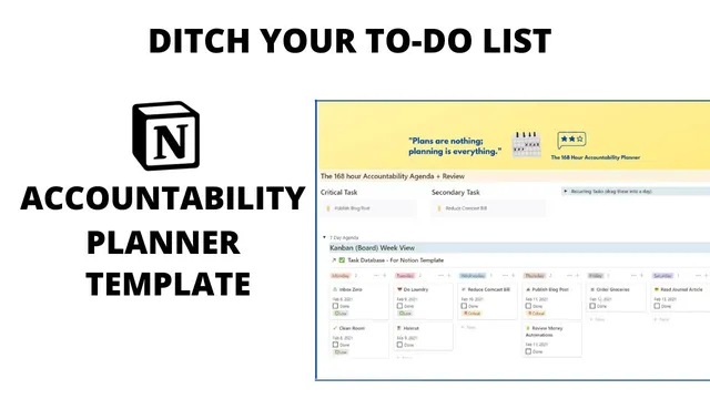The Weekly Accountability Planner for Notion thumbnail