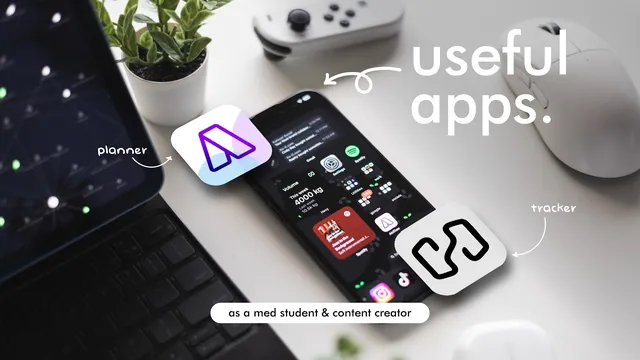 apps i ACTUALLY use to be productive as med student & content creator 2024 thumbnail