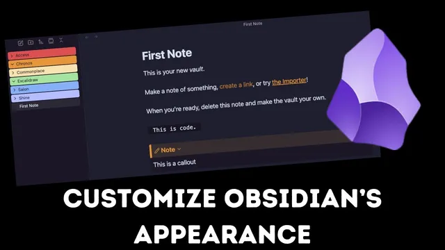 Customize Obsidian Appearance thumbnail