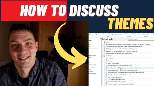 thematic analysis | how to discuss your themes (5 tips and 5 mistakes) thumbnail